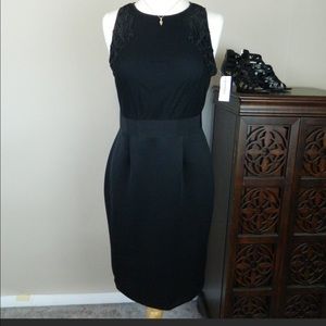 Ashley Graham Black Scuba Dress